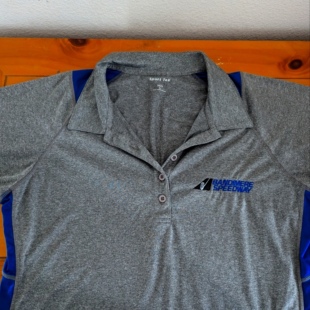 Gray Sports Tek polo style Bandimere Speedway Size Large